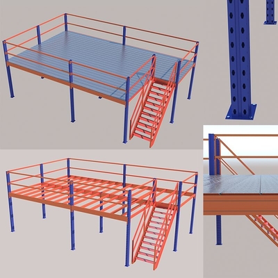 scaffale della pavimentazione del mezzanino del magazzino dello SGS della piattaforma del mezzanino di stoccaggio 5000kg